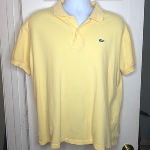 Lacoste Men’s Yellow Polo Size 8